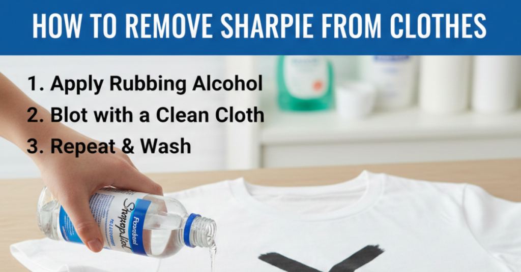 How to Remove Sharpie From Clothes Without Ruining Fabric