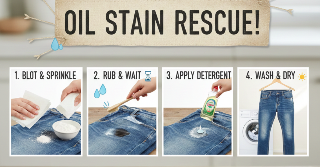 How to Get Oil Stains Out of Clothing (Without Ruining It)