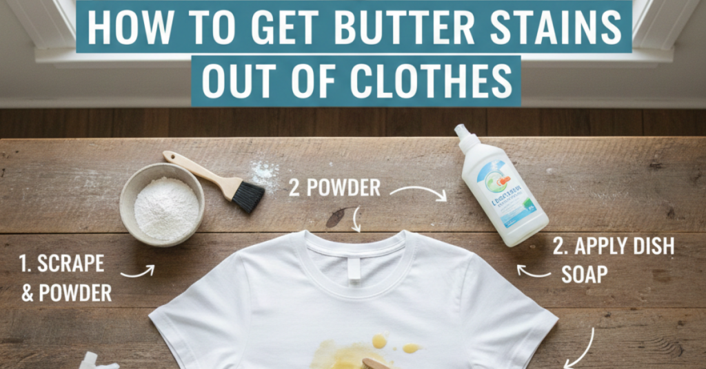 How to Get Butter Stains Out of Clothes (Without Panic)