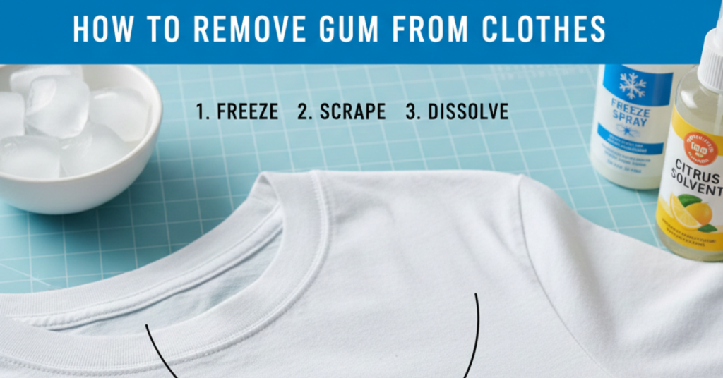 How to Remove Gum From Clothing (Without Ruining Fabric)