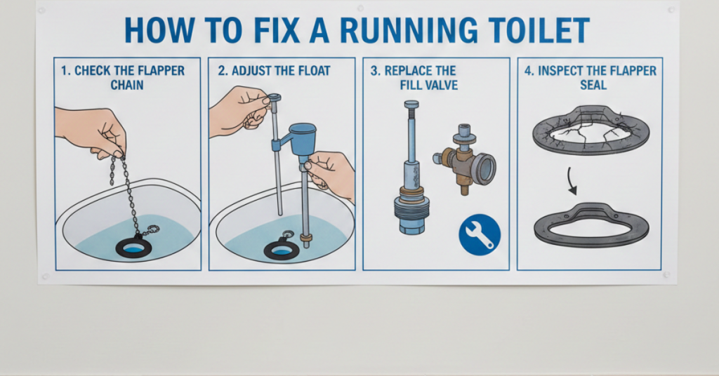 How to Fix a Running Toilet (Step-by-Step Guide)