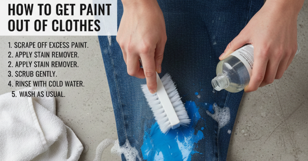 How to Get Paint Out of Clothes (Without Ruining Them)