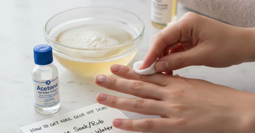How to Get Nail Glue Off Skin: Fast and Safe Methods