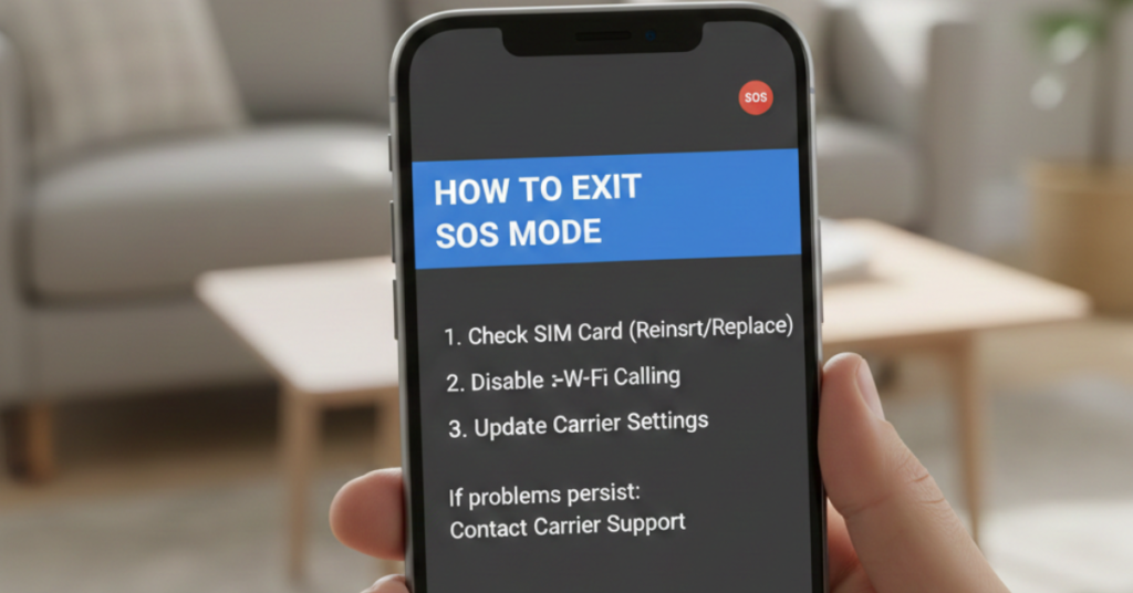 How to Get Phone Out of SOS Mode: Simple Fixes That Actually Work