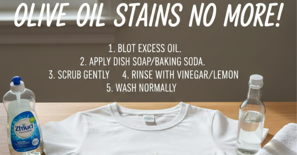 How to Get Olive Oil Out of Clothes Without Ruining Them