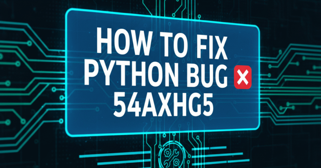 How to Fix Python Bug 54axhg5: A Complete Troubleshooting Guide