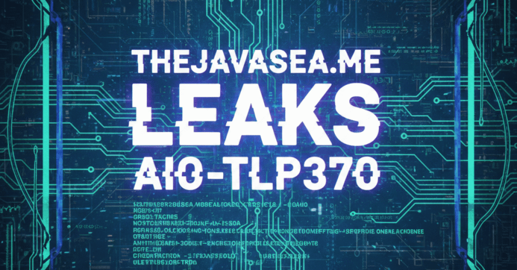 How Thejavasea.me Leaks AIO-TLP370 Impact Online Security
