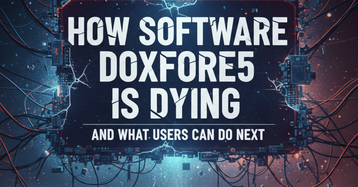 How Software Doxfore5 Dying and What Users Can Do Next
